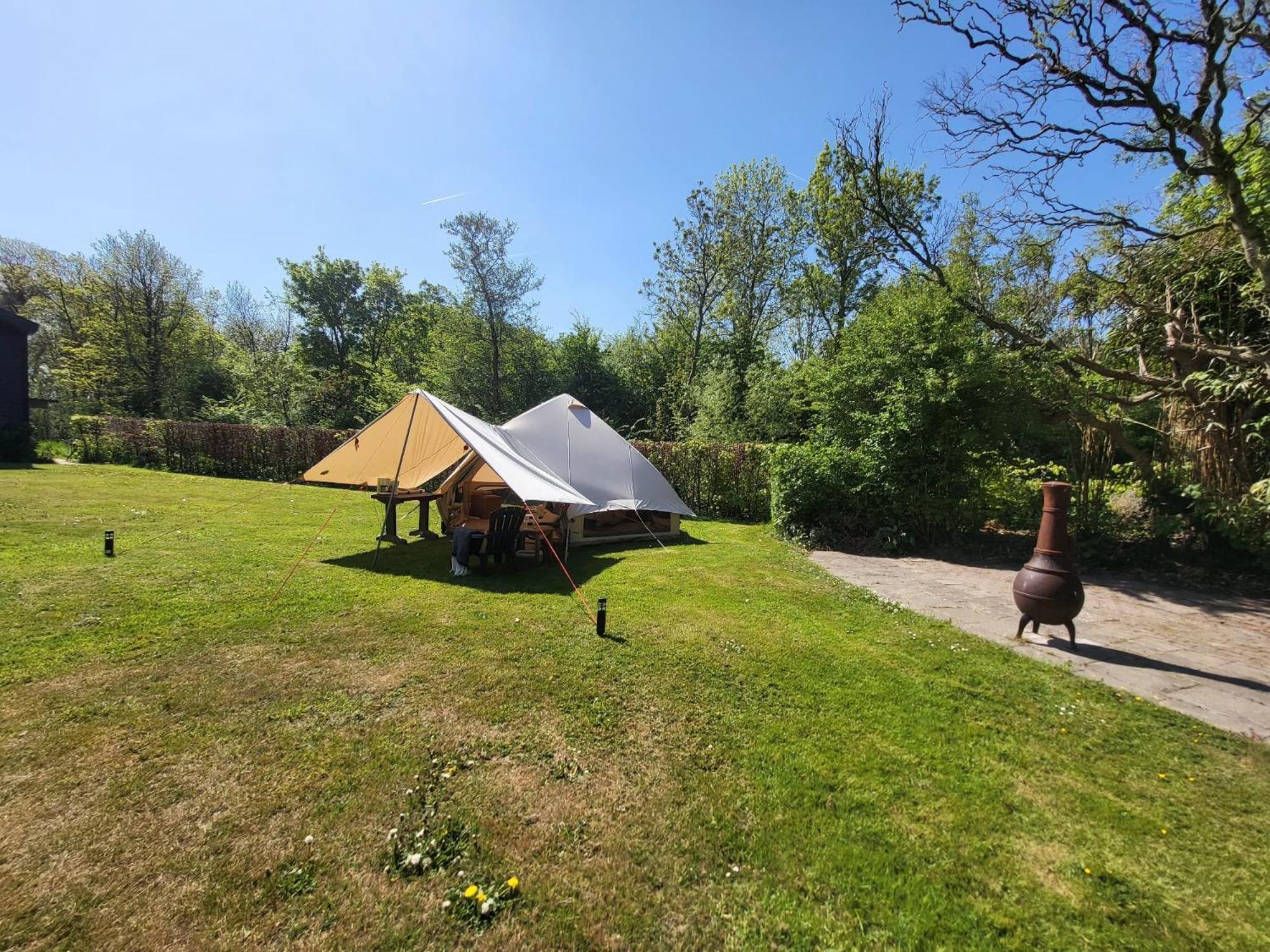 Sfeervolle Tipi Tent Dicht Bij De Kust. Schagerbrug Exteriör bild